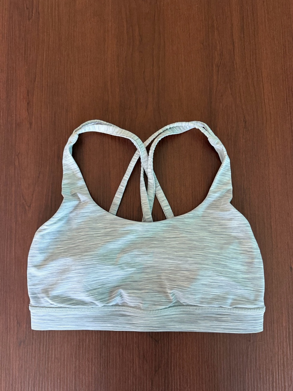 Lululemon Energy Bra Space Ice Grey Alpine White Size 4
